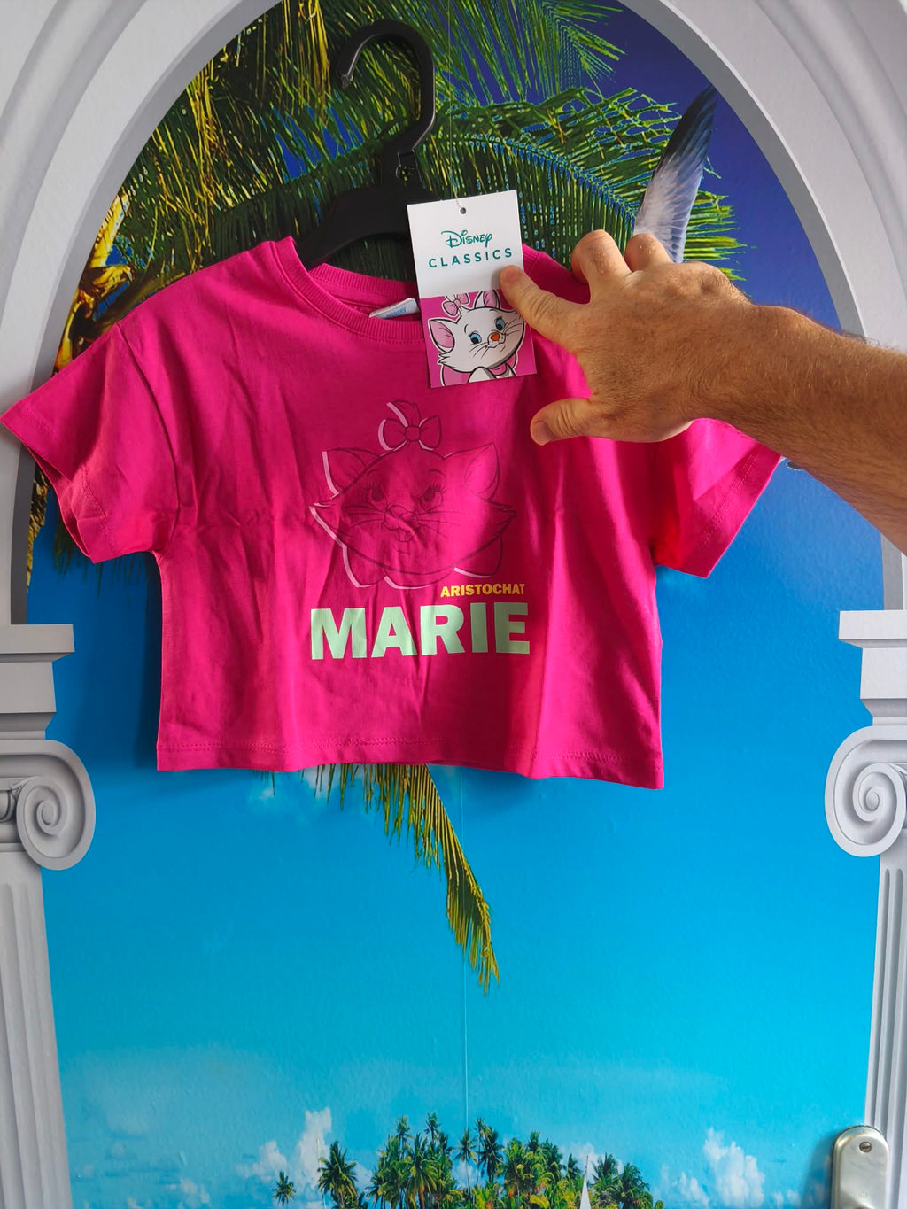 T-shirt Disney Marie Les Aristochats Fille Rose - 4 Ans