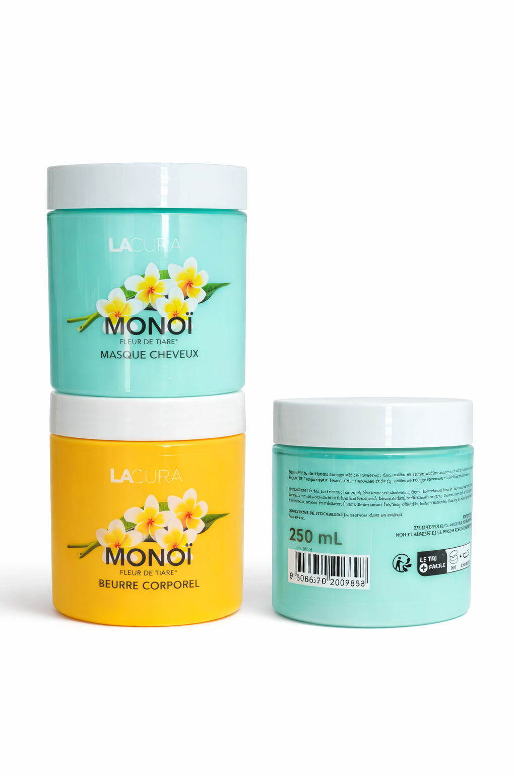 Masque Cheveux & Beurre Corporel Monoï – Hydratation Intense Lacura