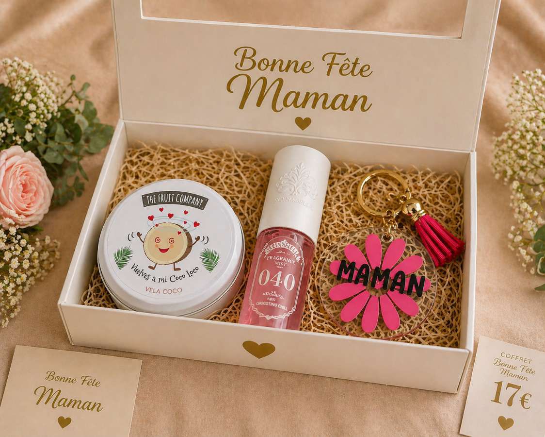 🌸 Coffret Fête des Mères “Douce Attention” – Cadeau Élégant & Parfumé