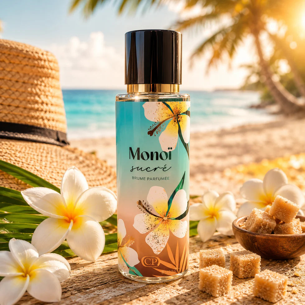 🌺 Brume Parfumée Monoï – Précommande | Évasion tropicale au quotidien