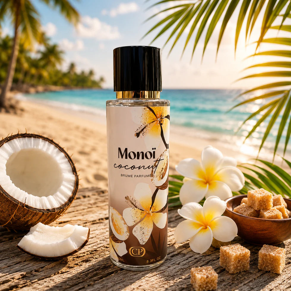 🌺 Brume Parfumée Monoï – Précommande | Évasion tropicale au quotidien