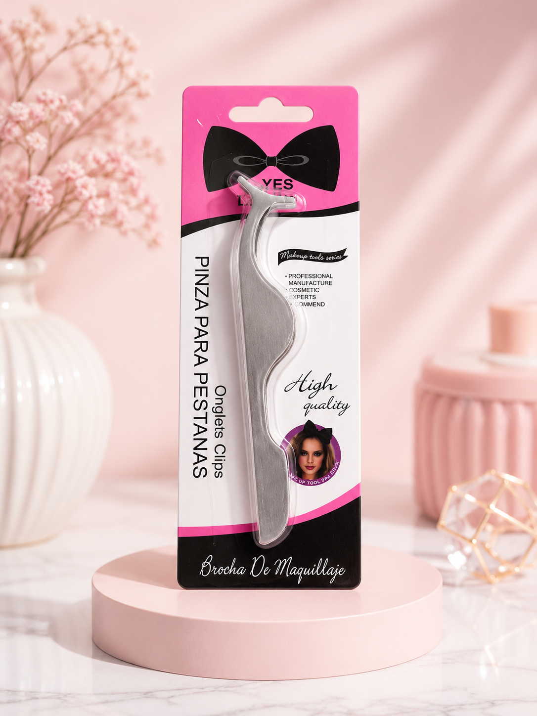 Pince Applicateur pour Faux Cils Professionnelle – Pose Facile et Précise