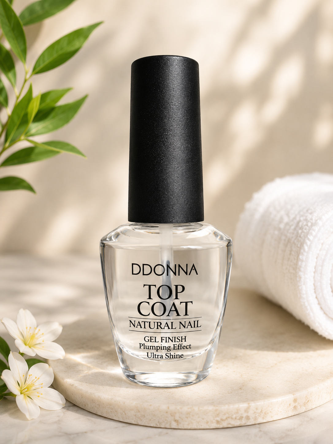 Top Coat Transparent DDONNA – Effet Gel Ultra Brillance pour Ongles