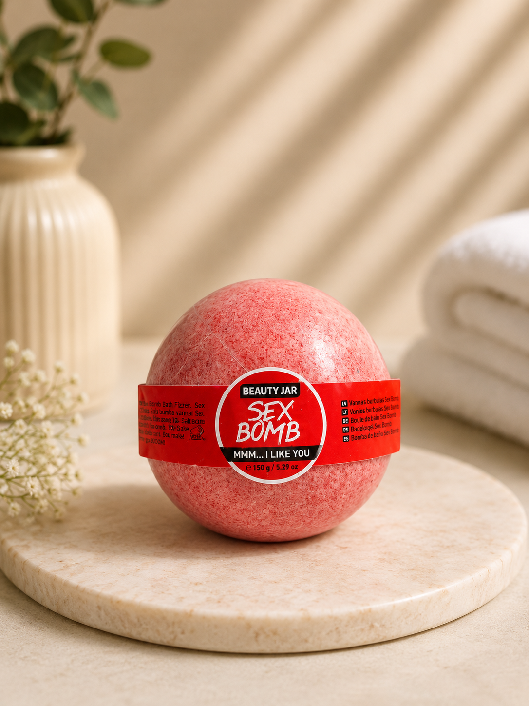 Bombe de Bain Beauty Jar Sex Bomb 150 g – Effervescente & Parfumée