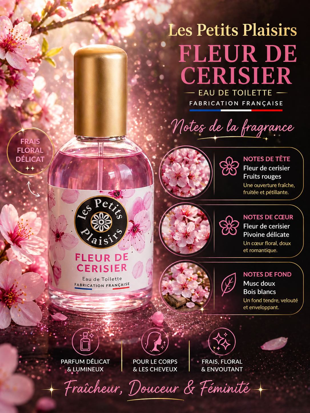 🌸 Les Petits Plaisirs – Collection Eaux de Toilette