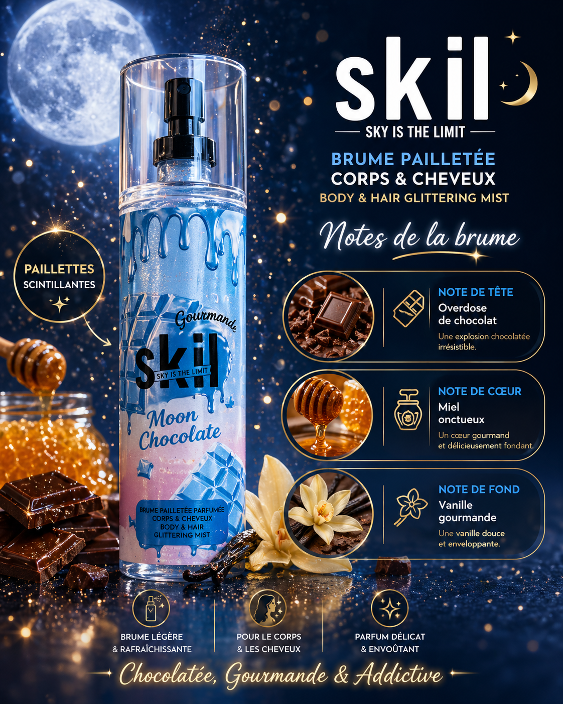 ✨ Brume Parfumée Corps & Cheveux – Skil
