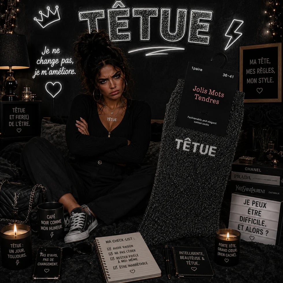 Chaussettes à Messages Femme – Collection Humour & Personnalité | Taille 36-41