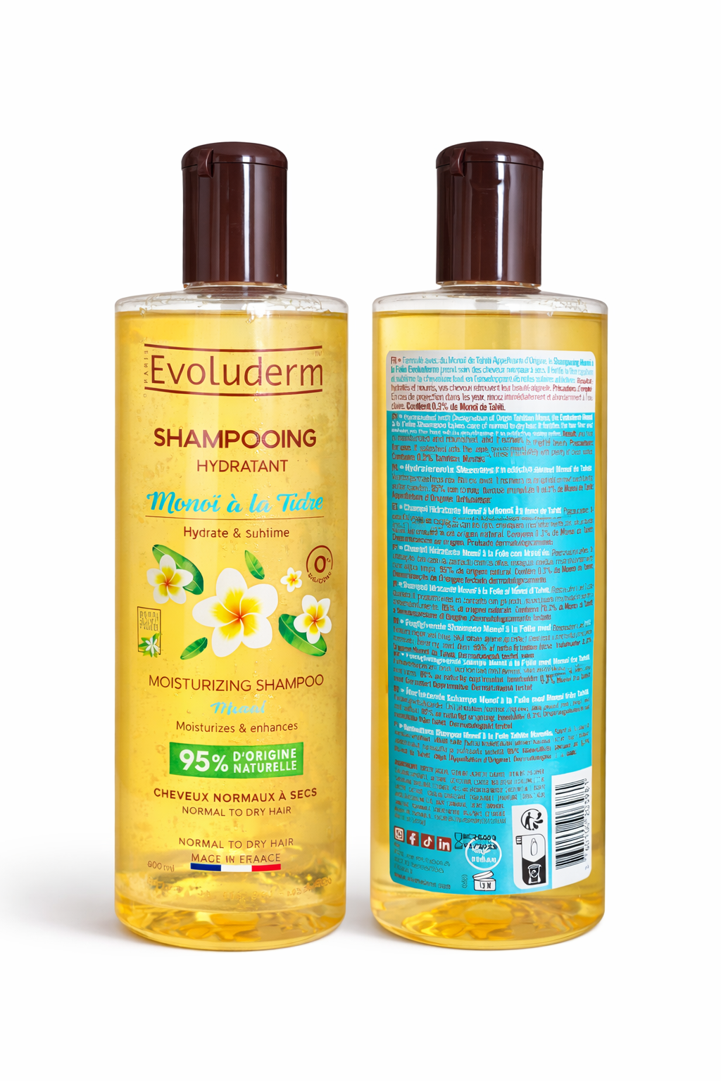 Shampoing Hydratant Monoï à la Tiaré – Evoluderm