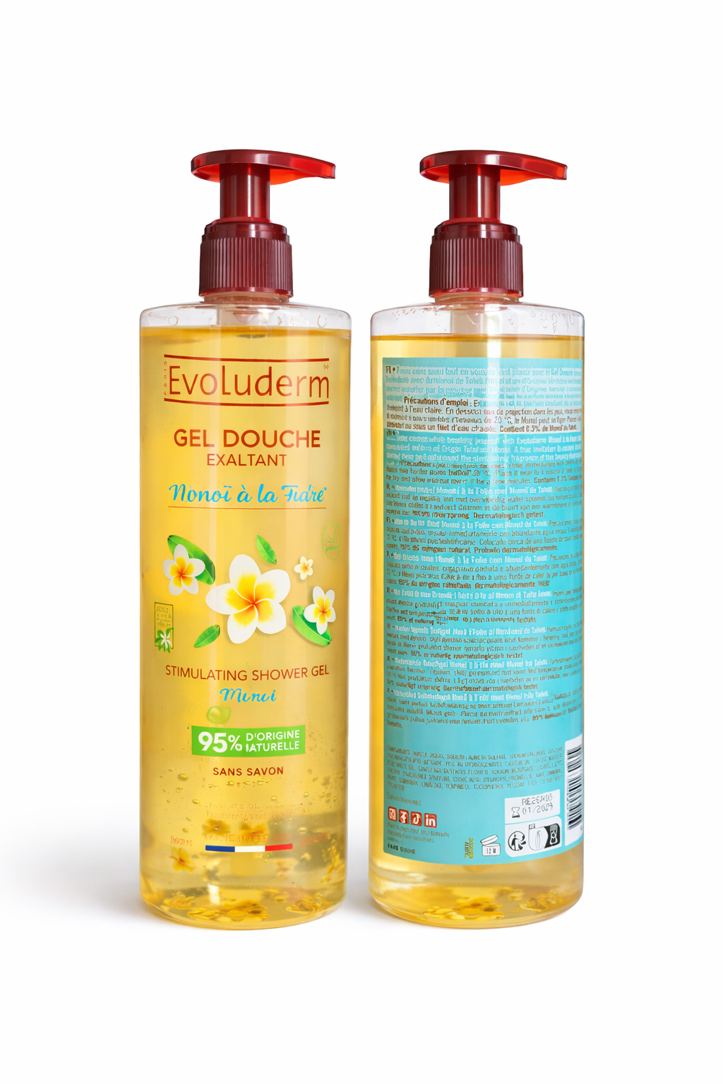 Gel Douche Hydratant Monoï à la Tiaré – Evoluderm