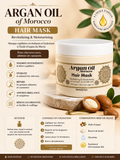 Masque Capillaire Argan Oil Morocco – Soin Réparateur & Hydratant