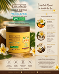 Masque Cheveux Hydratant Monoï à la Folie – 99% d’origine naturelle