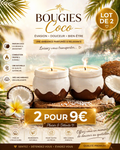 Bougie parfumée à la noix de coco – Évasion tropicale