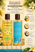 Shampoing Hydratant Monoï à la Tiaré – Evoluderm