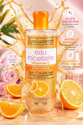 Evoluderm Eau Micellaire Vitamine C – Nettoyant & Démaquillant Éclat