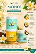 Masque Cheveux & Beurre Corporel Monoï – Hydratation Intense Lacura